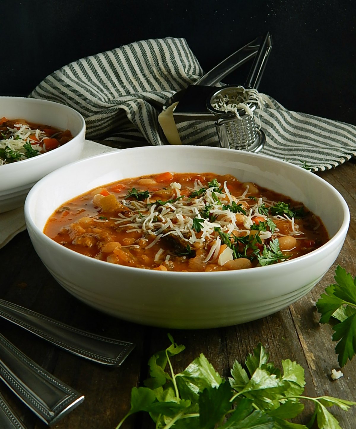 Winter Minestrone with Sausage & Beans
