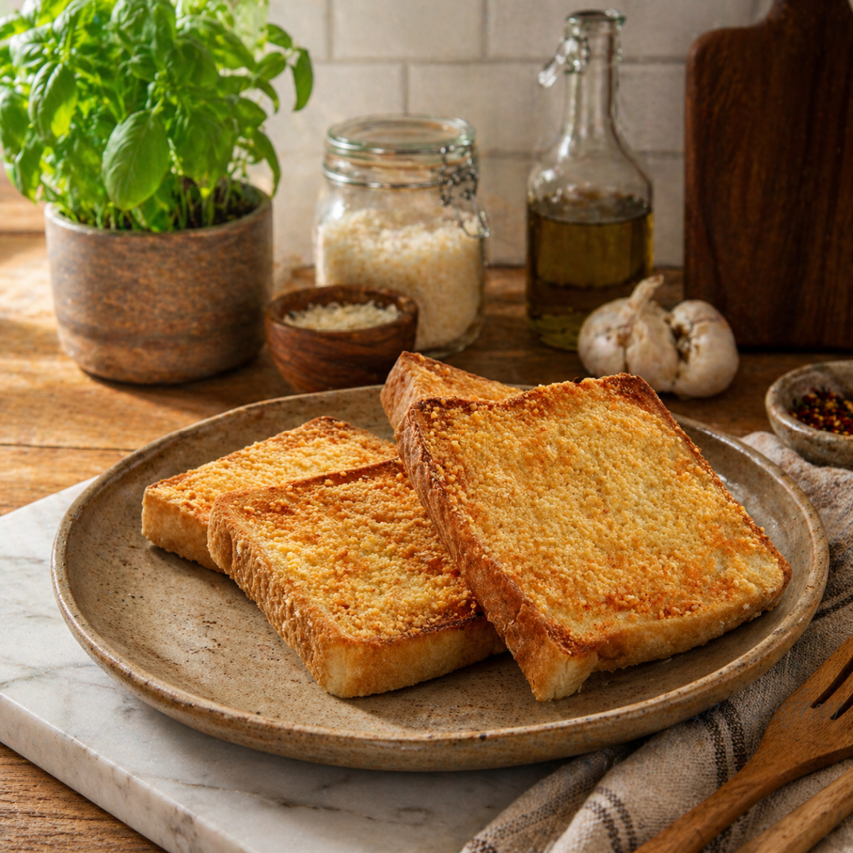 Parmesan Toast Garlic Bread
