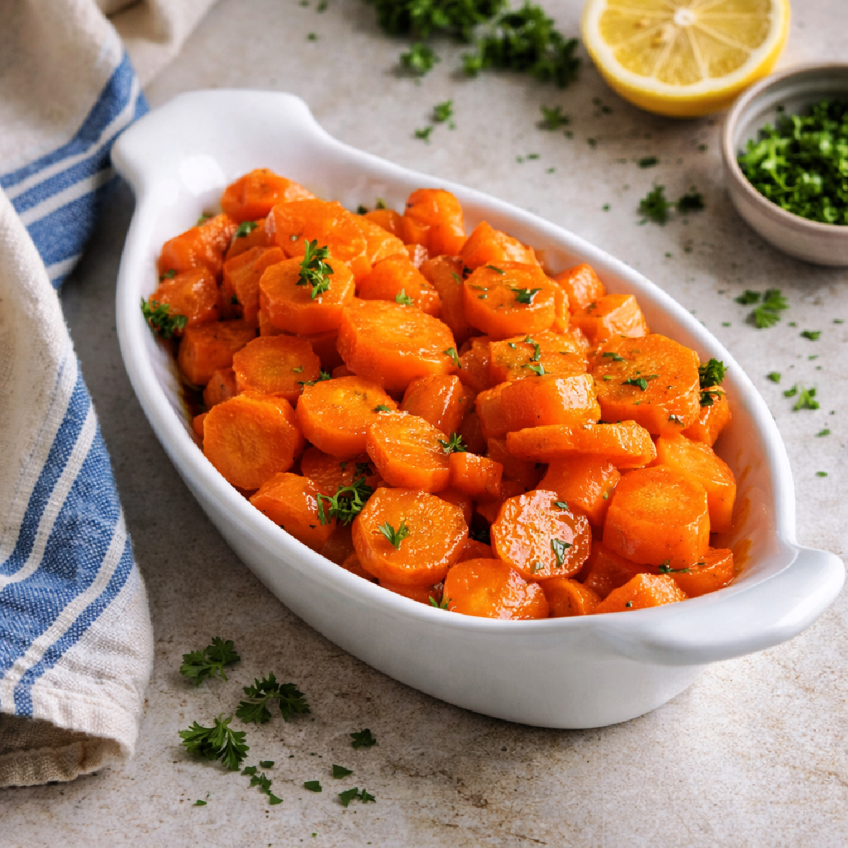 Glazed Carrots With Parsley Butter