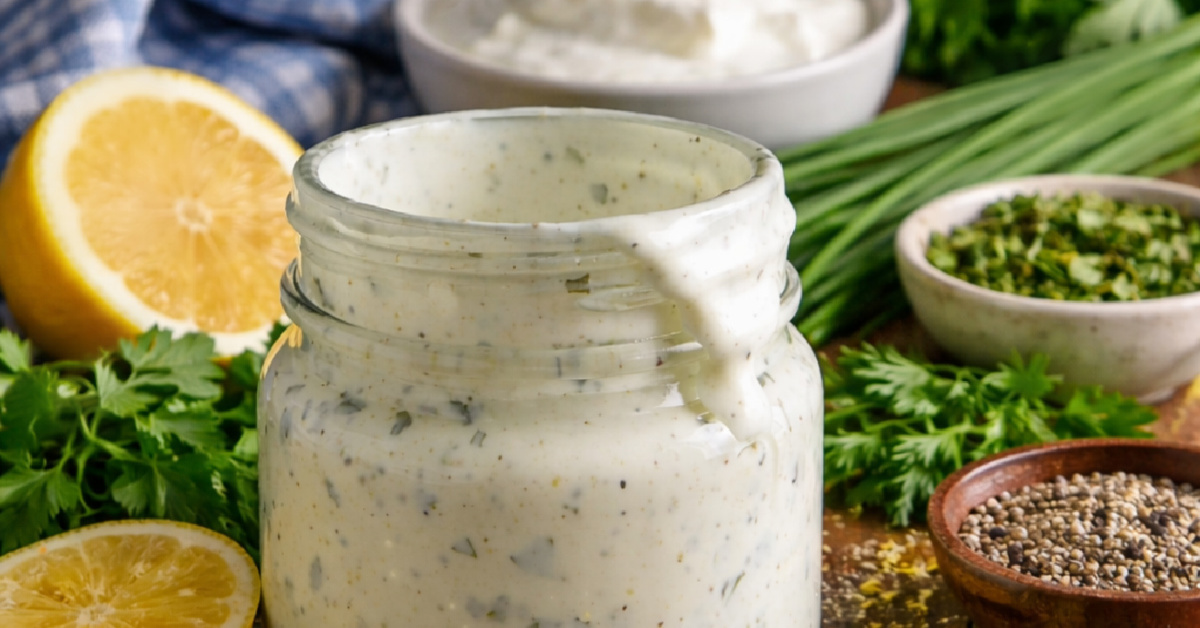 Lemon Yogurt Dressing - Frugal Hausfrau