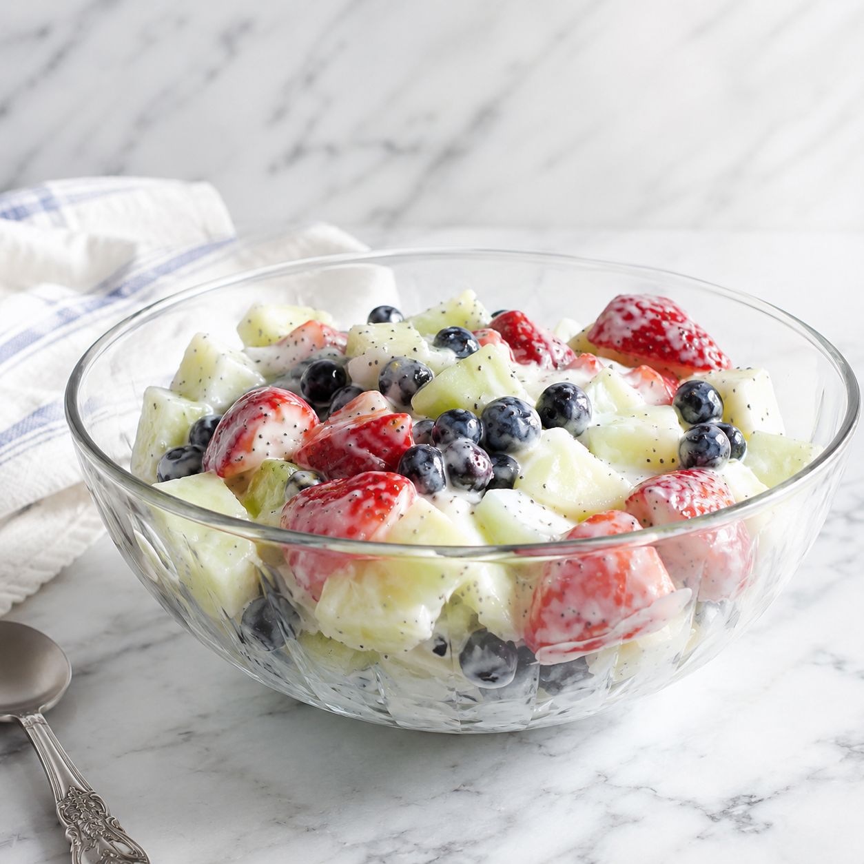 Lemon Poppyseed Fruit Salad