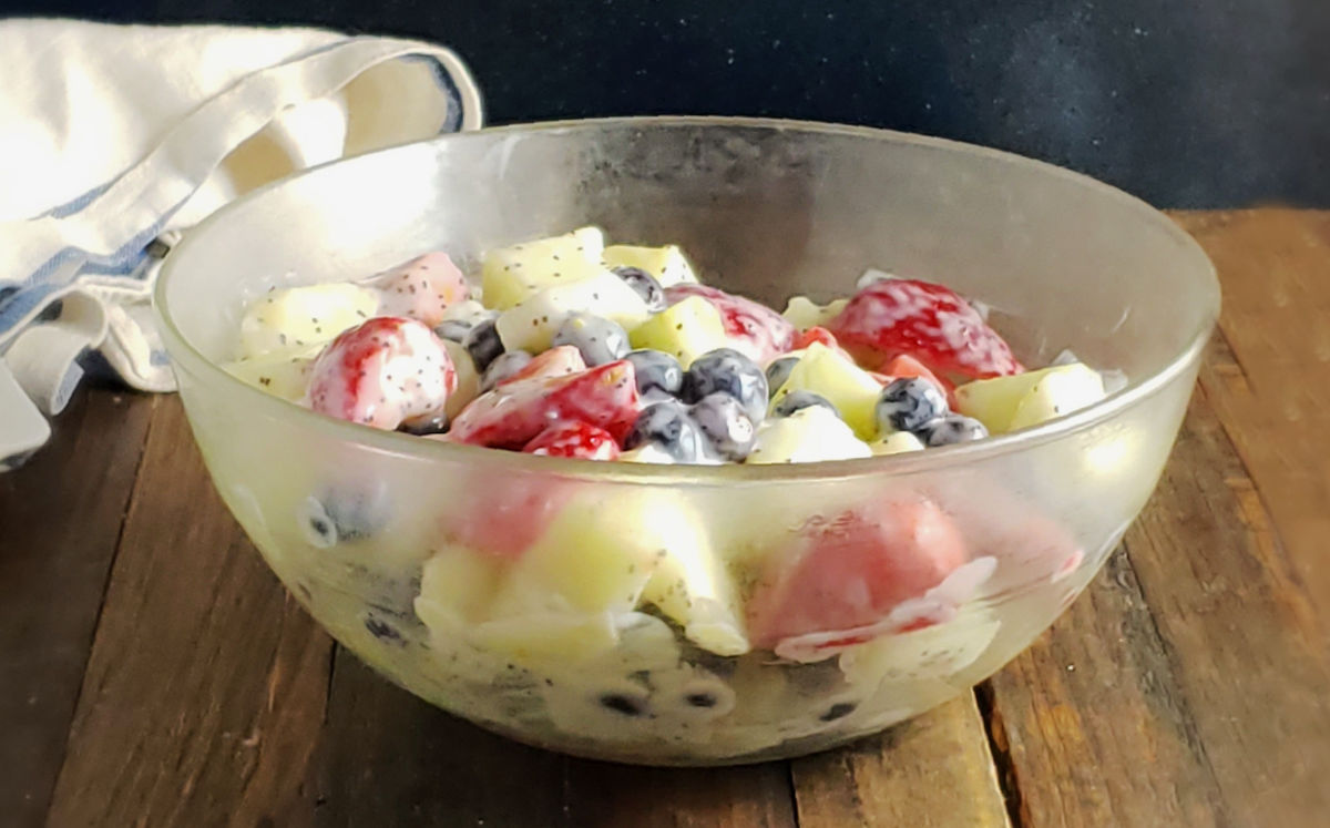 Lemon Poppyseed Fruit Salad - The Easiest Fruit Salad You'll Never Need a  Recipe For