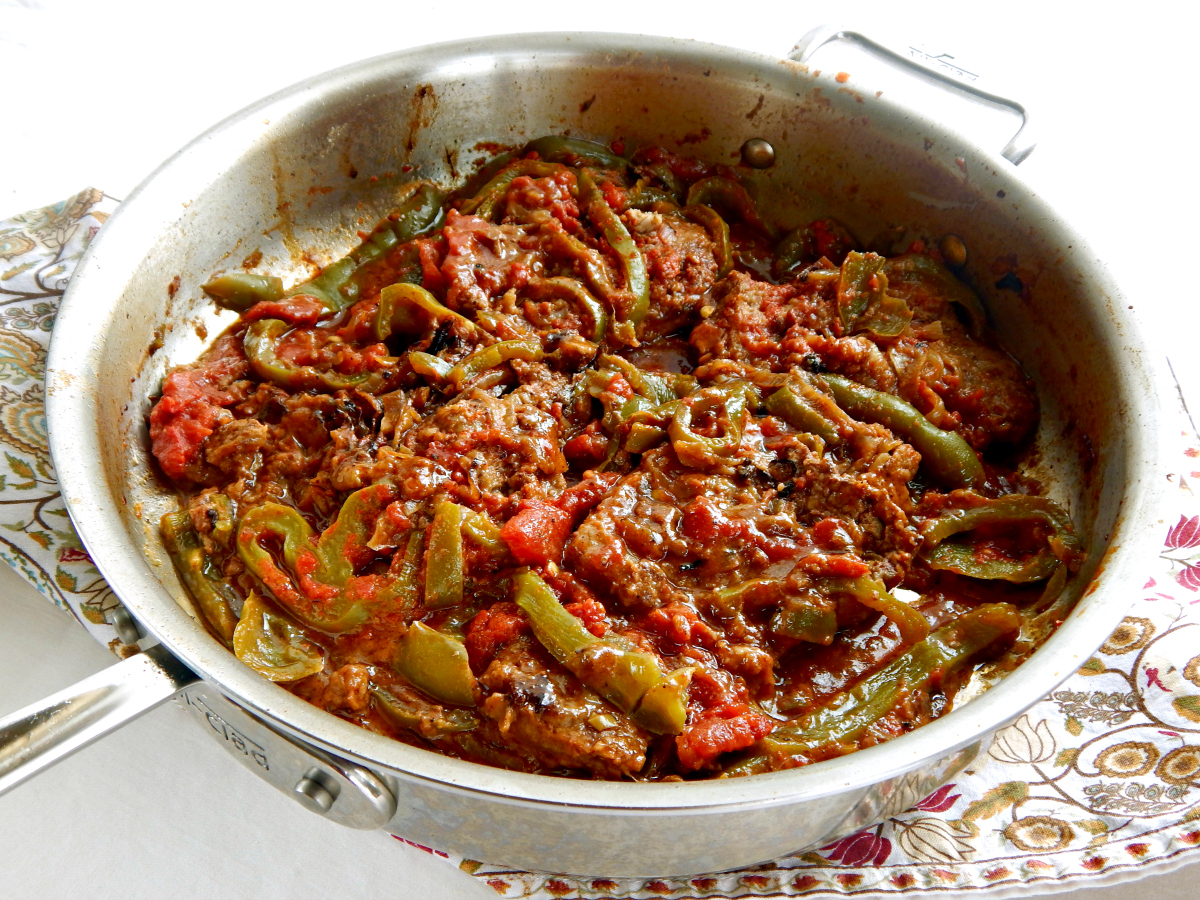 Old Fashioned Swiss Steak tomatoes green bell peppers