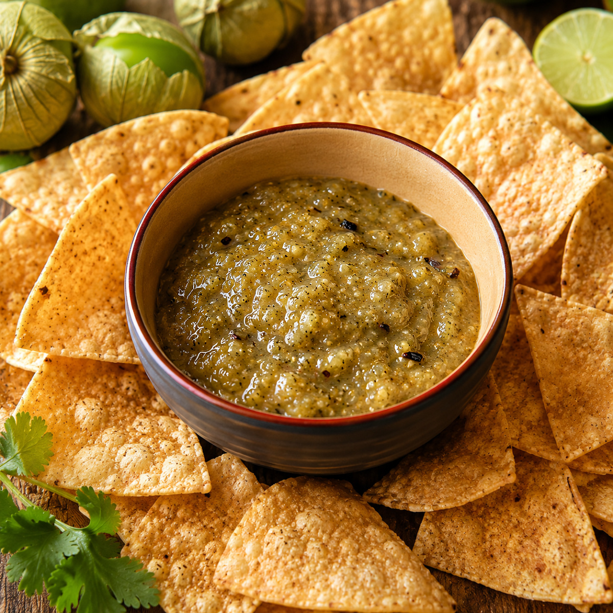 Fire Roasted Tomatillo Salsa