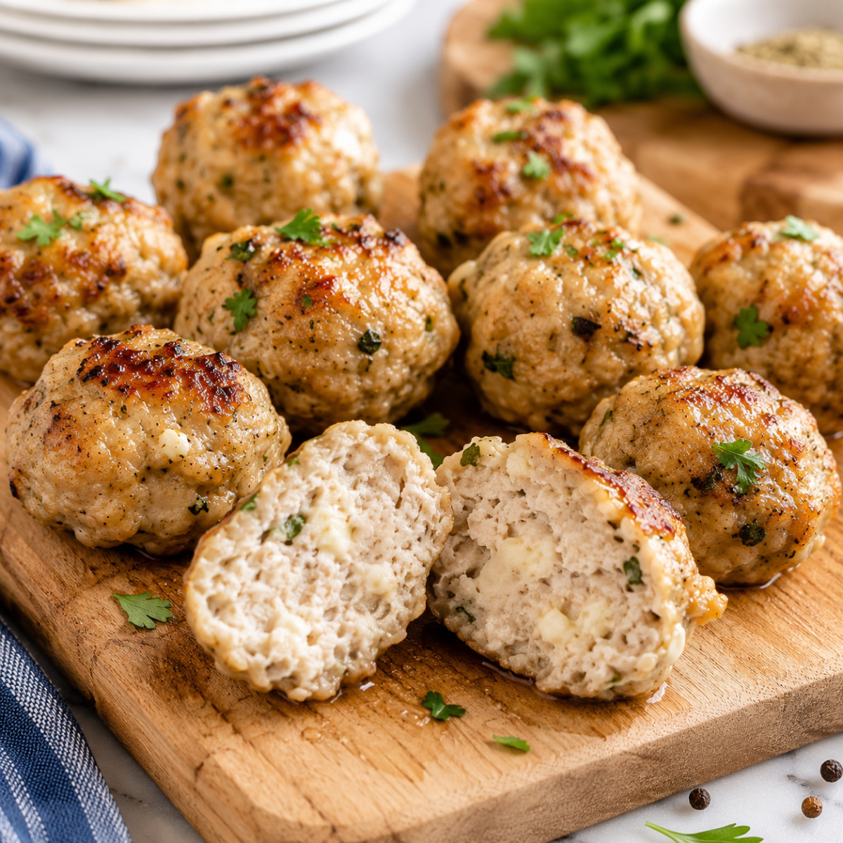 Turkey or Chicken Ricotta Meatballs