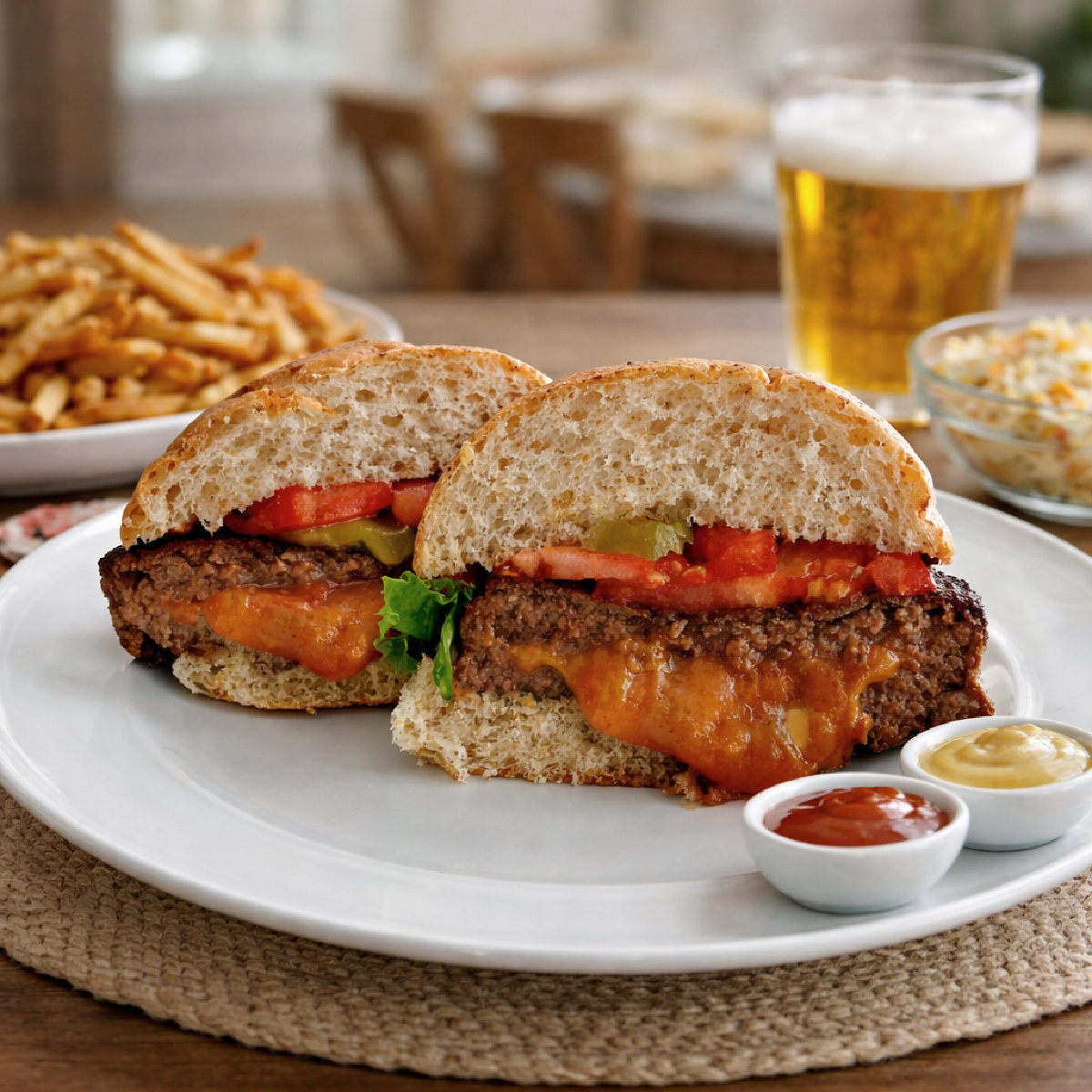 The Juicy Lucy Ultimate Cheese Stuffed Burger