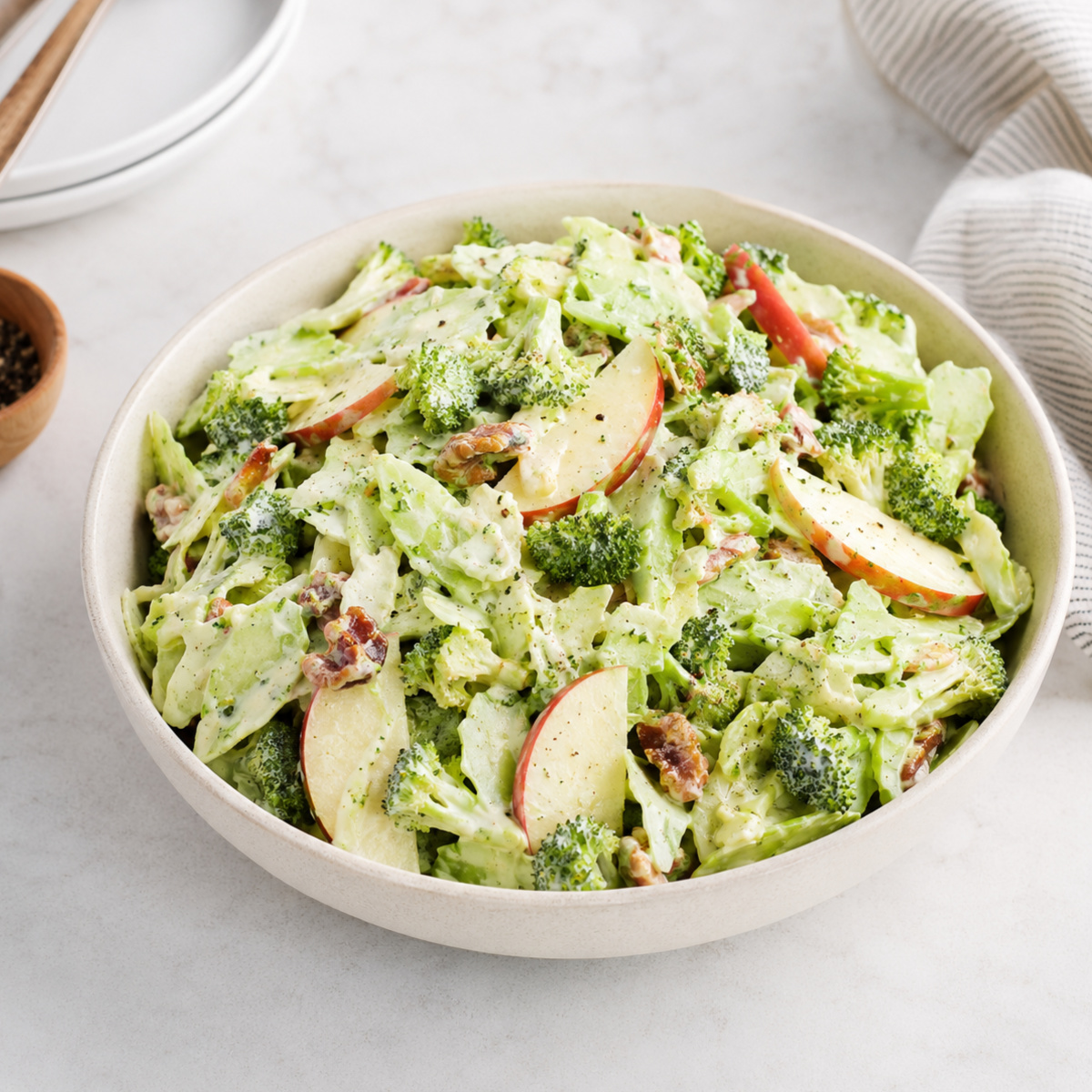 Shaved Broccoli and Apple Salad
