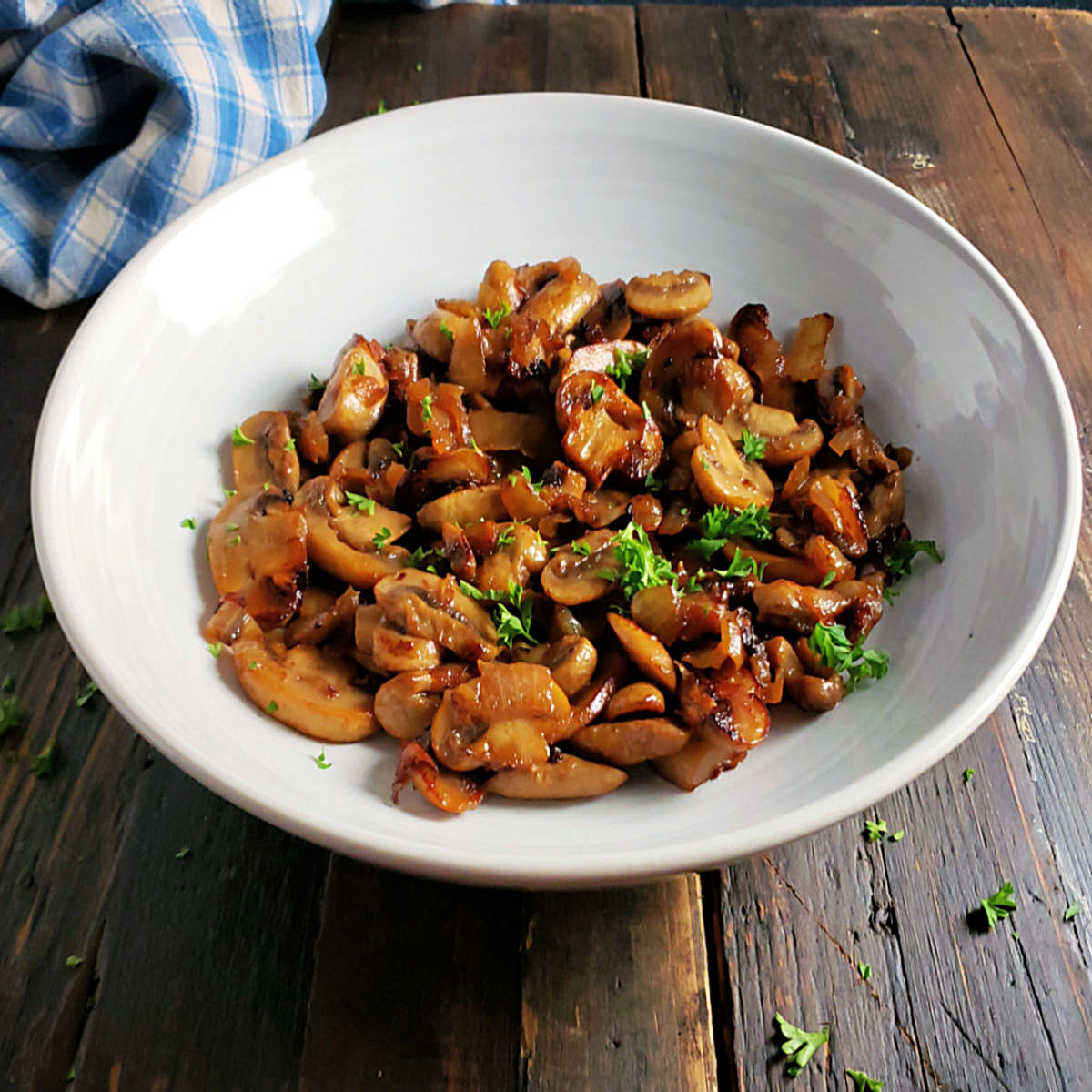 Pan Roasted Mushrooms & Onions