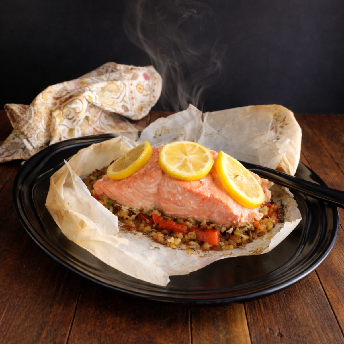 Salmon en Papillote