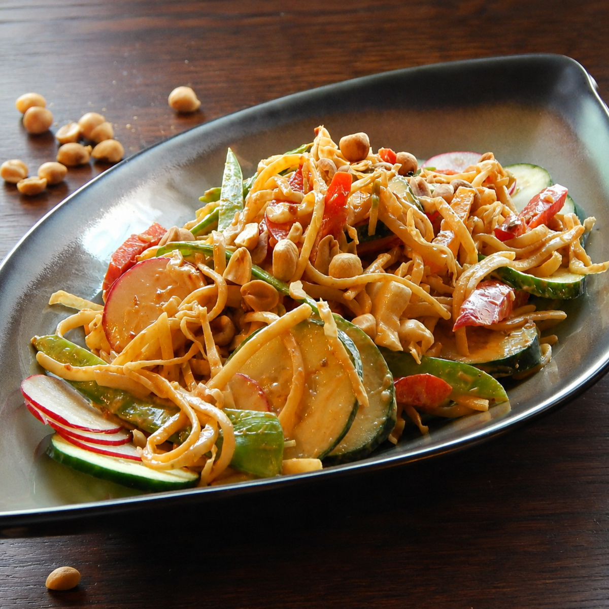Cold Asian Peanut Noodle Salad