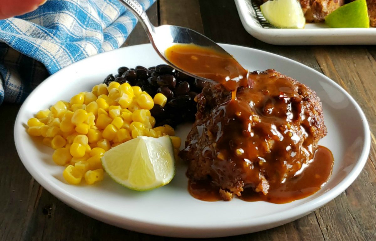 Mexican Meatloaf with Honey Chipotle Glaze Frugal Hausfrau