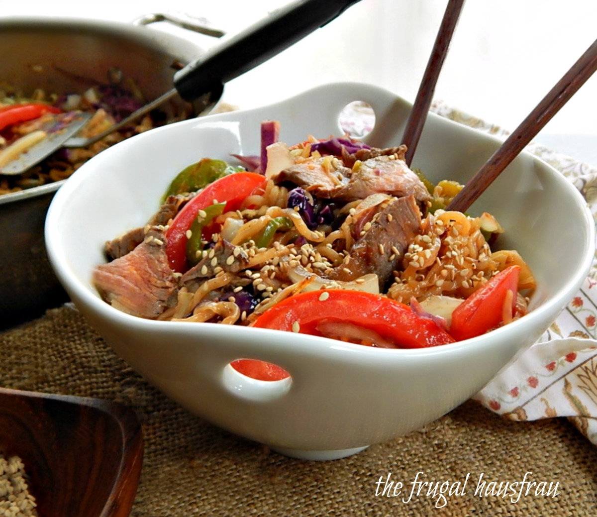 Mongolian Barbecue Noodle Bowls