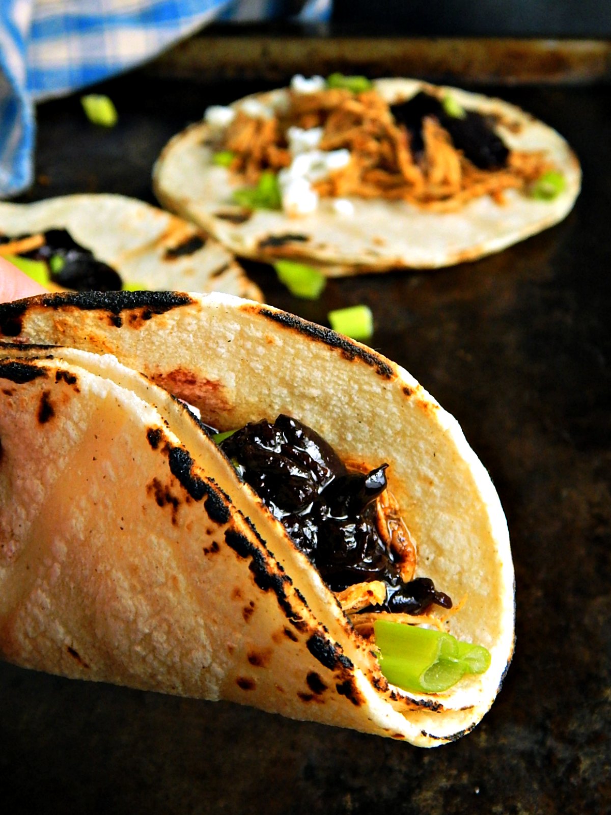Chicken Tacos with Cherry Chipotle Salsa Frugal Hausfrau