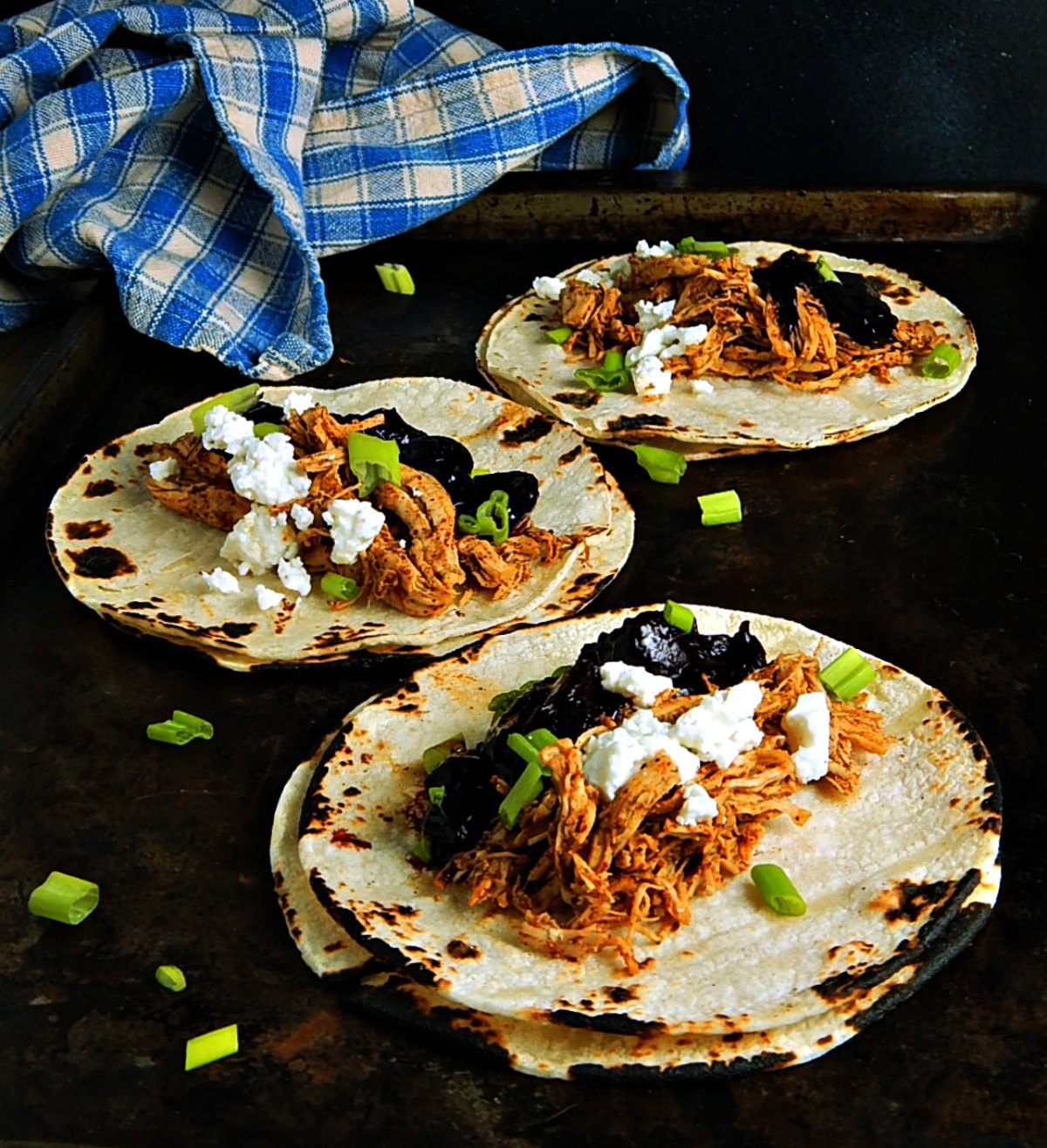 Chicken Tacos with Cherry Chipotle Salsa