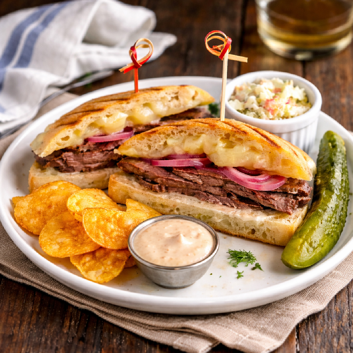 Copycat Panera Steak and White Cheddar Paninis