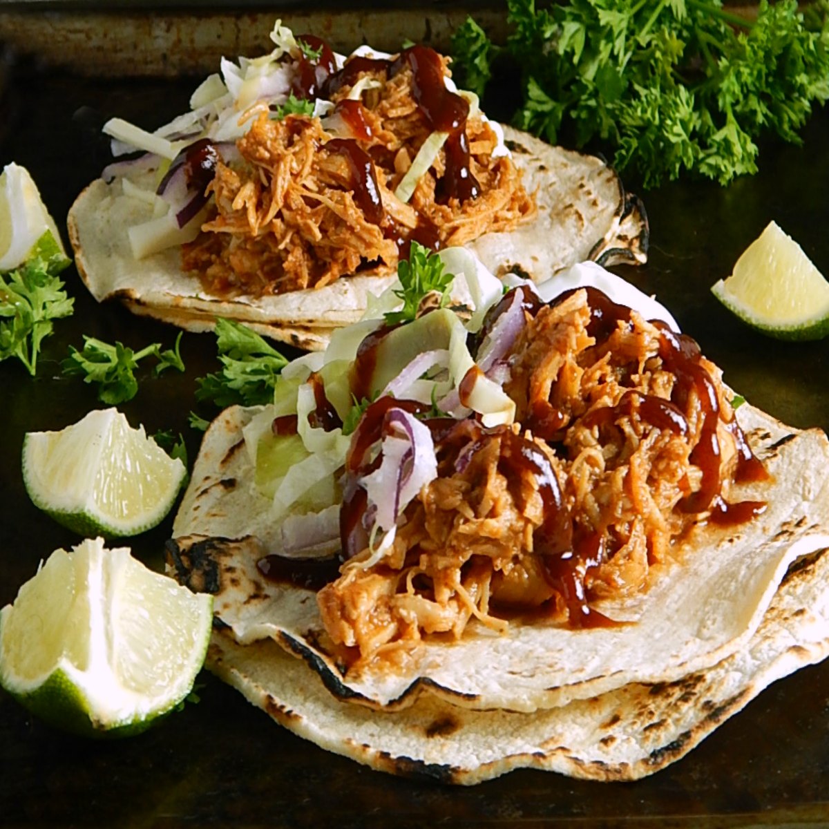 Honey Barbecued Pulled Chicken