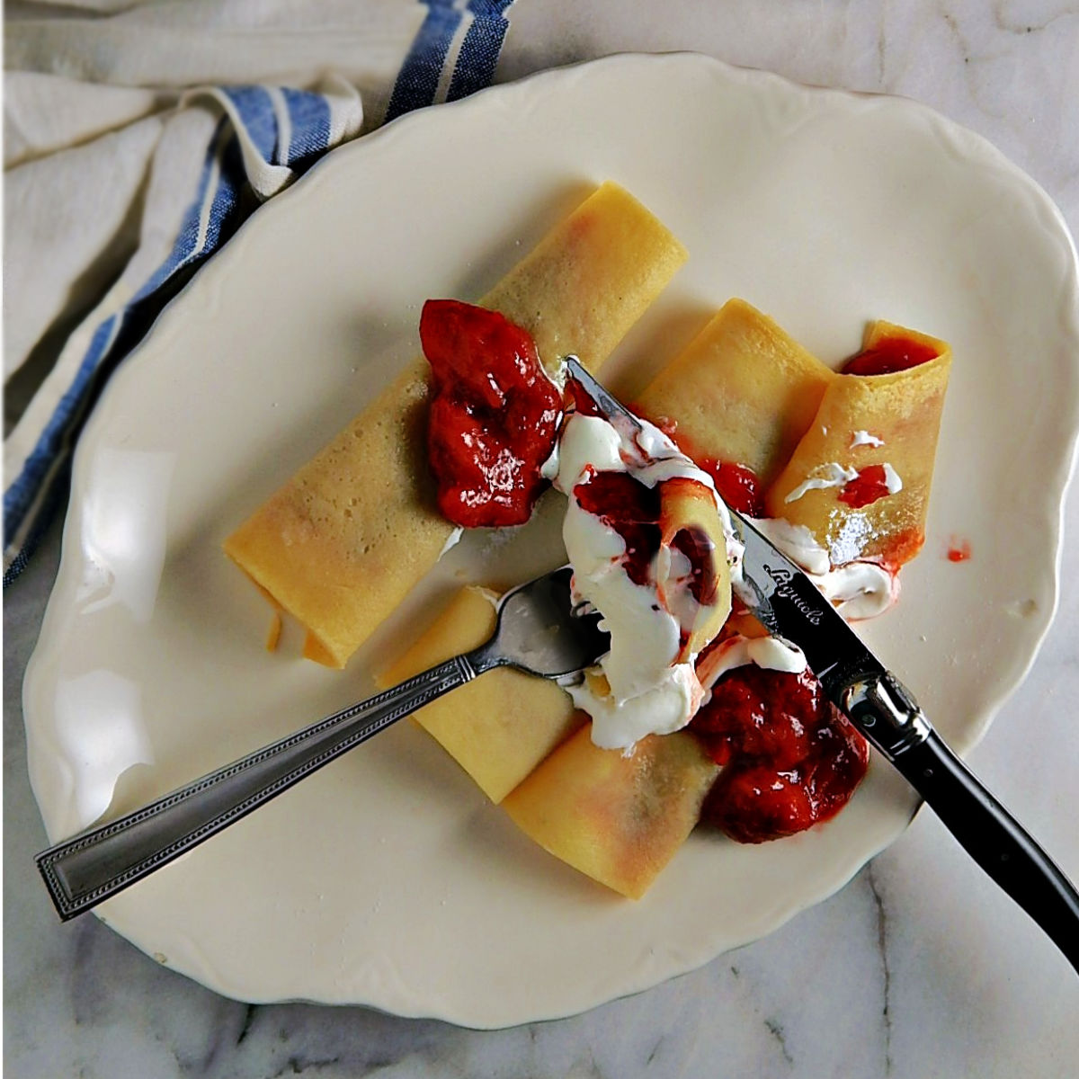 Oven Sheet Pan Crepes