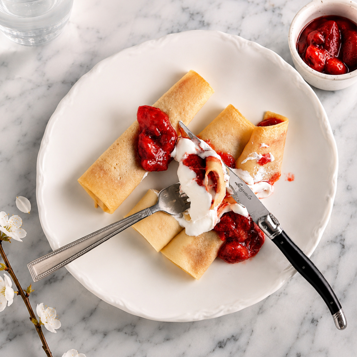 Oven Sheet Pan Crepes