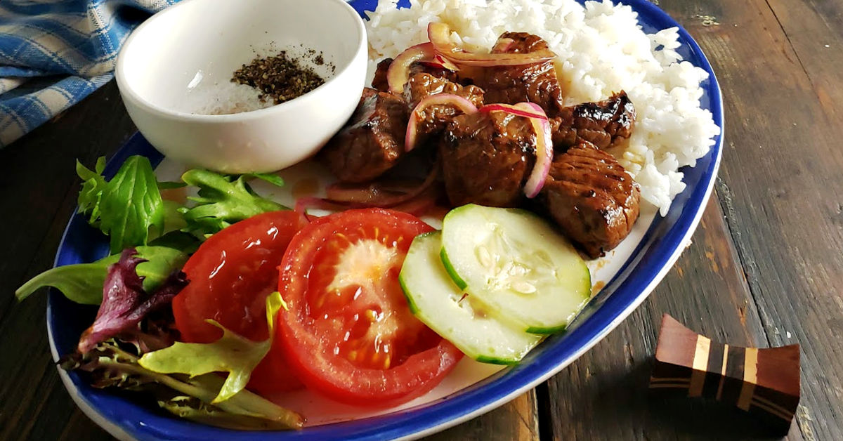 Shaking Beef - Bò Lúc Lắc - Frugal Hausfrau