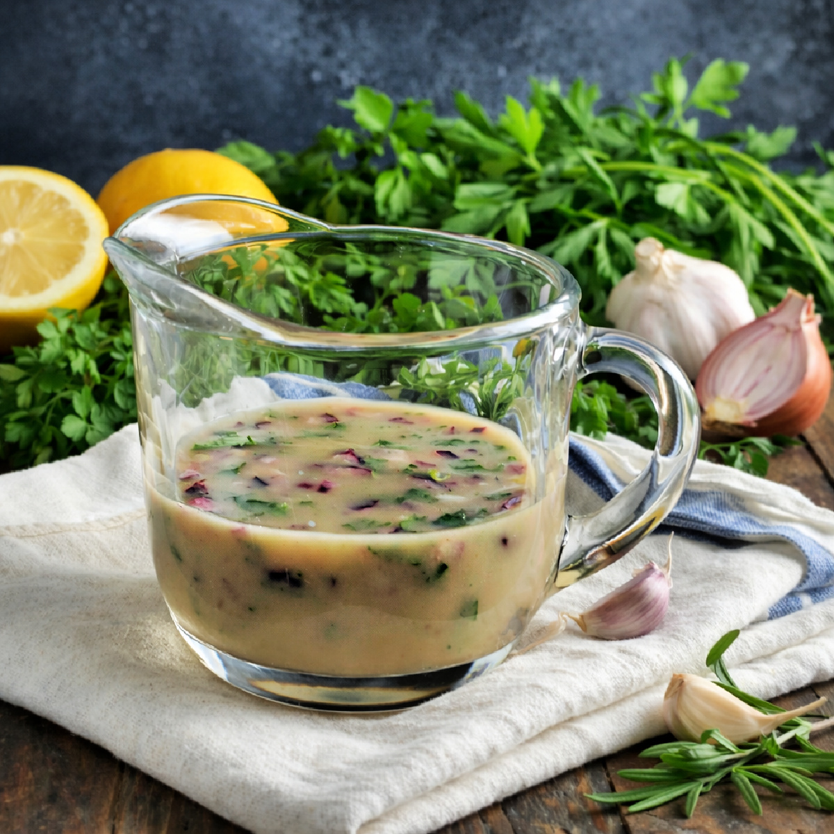 herby lemon vinaigrette