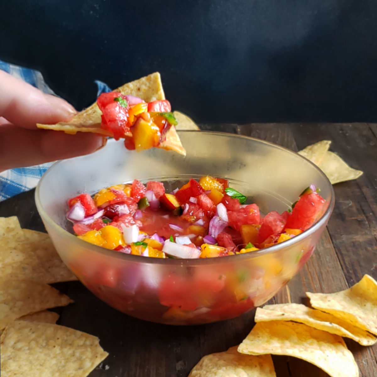 Watermelon Peach Salsa
