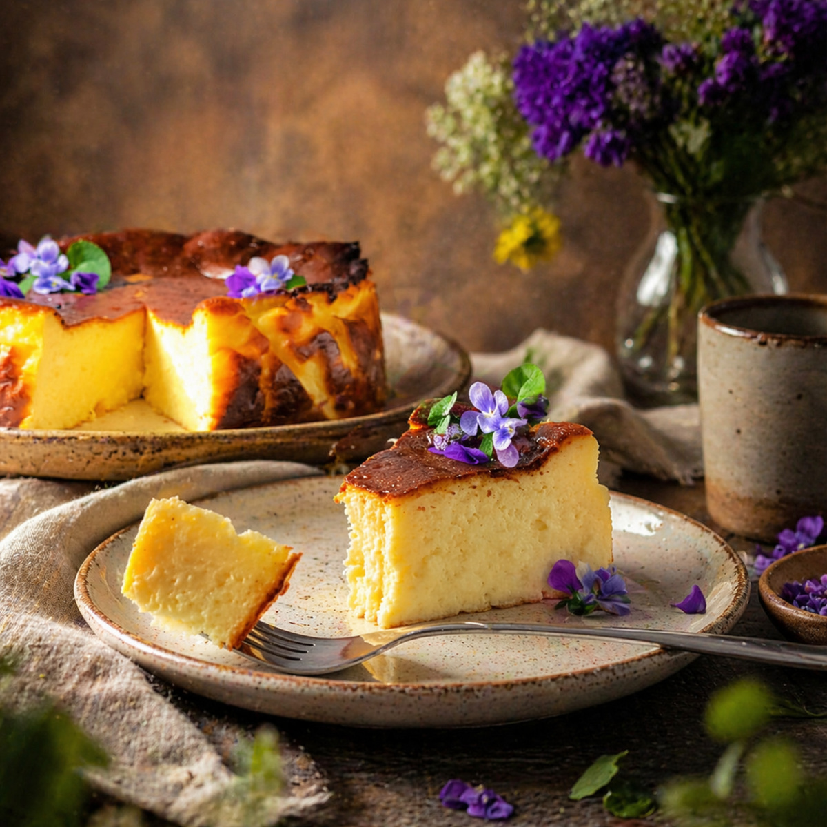 Easy Basque Burnt Cheesecake