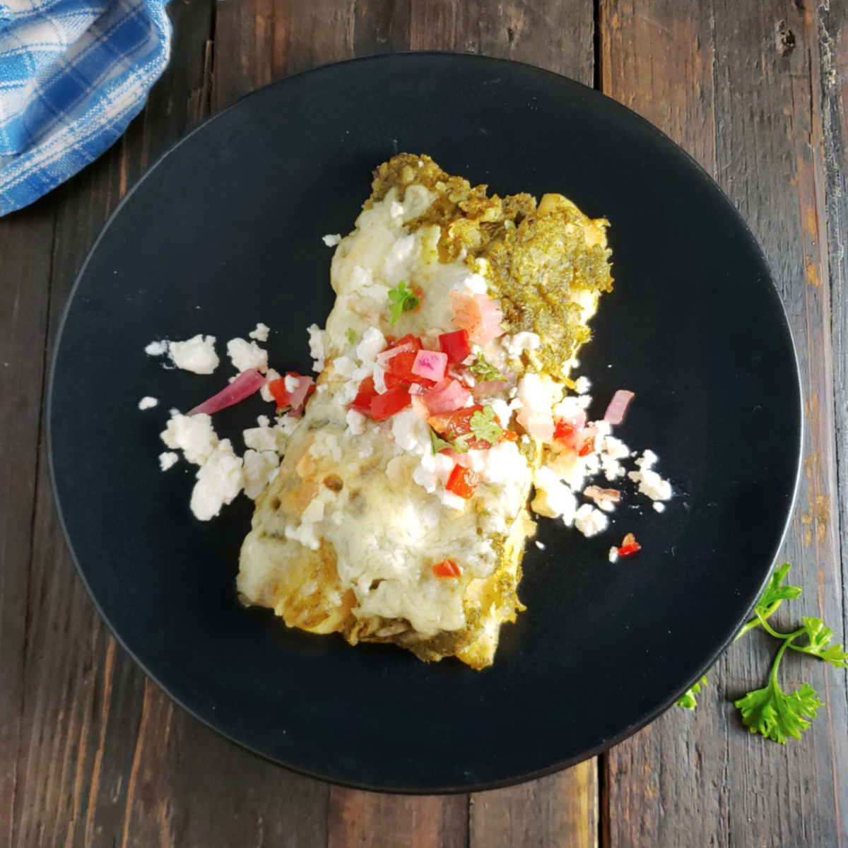 Enchiladas Verdes de Pollo