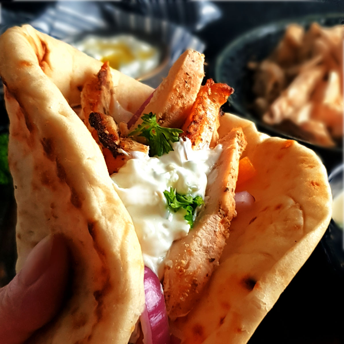 Loaf Pan Chicken Gyros