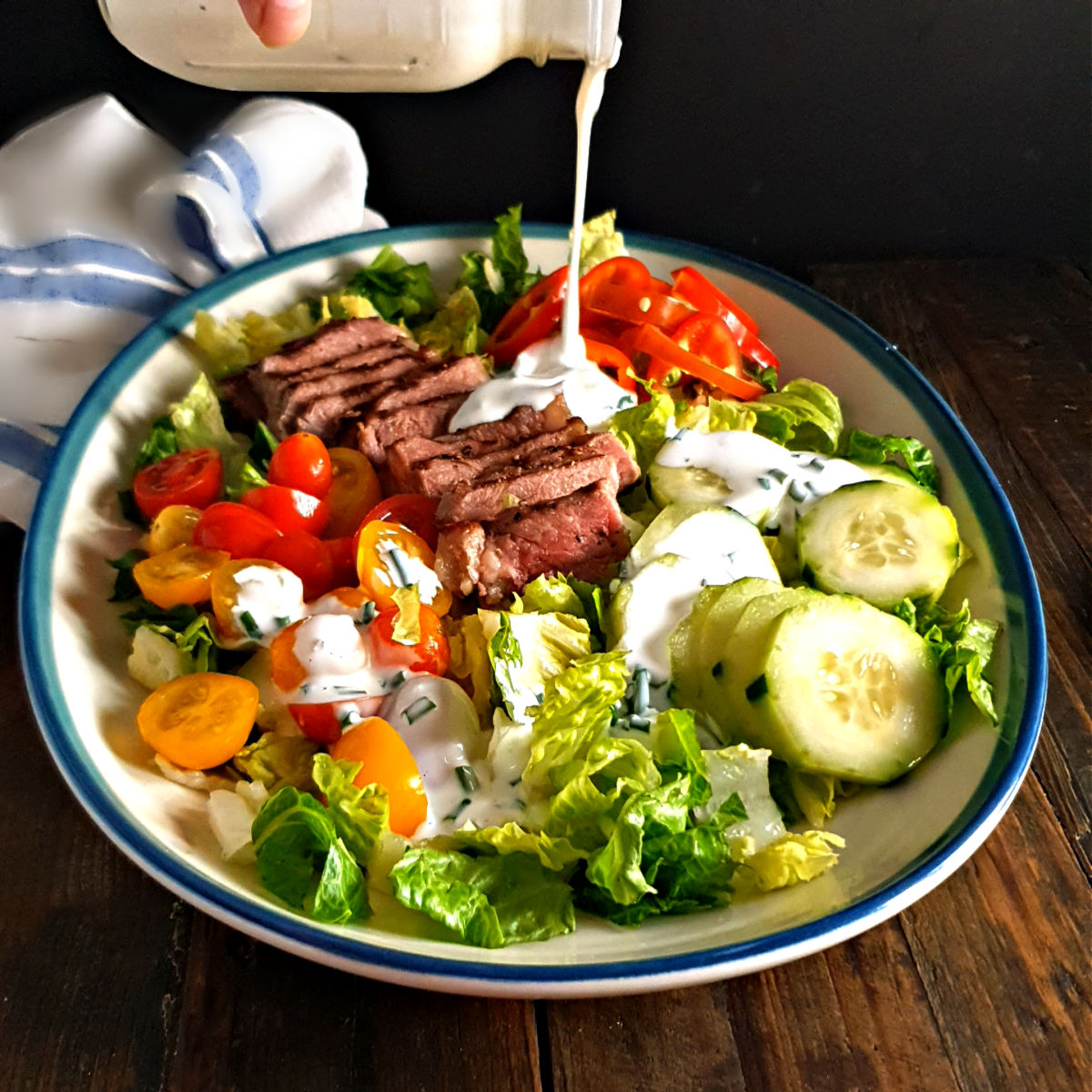 Steak Salad Buttermilk Dressing