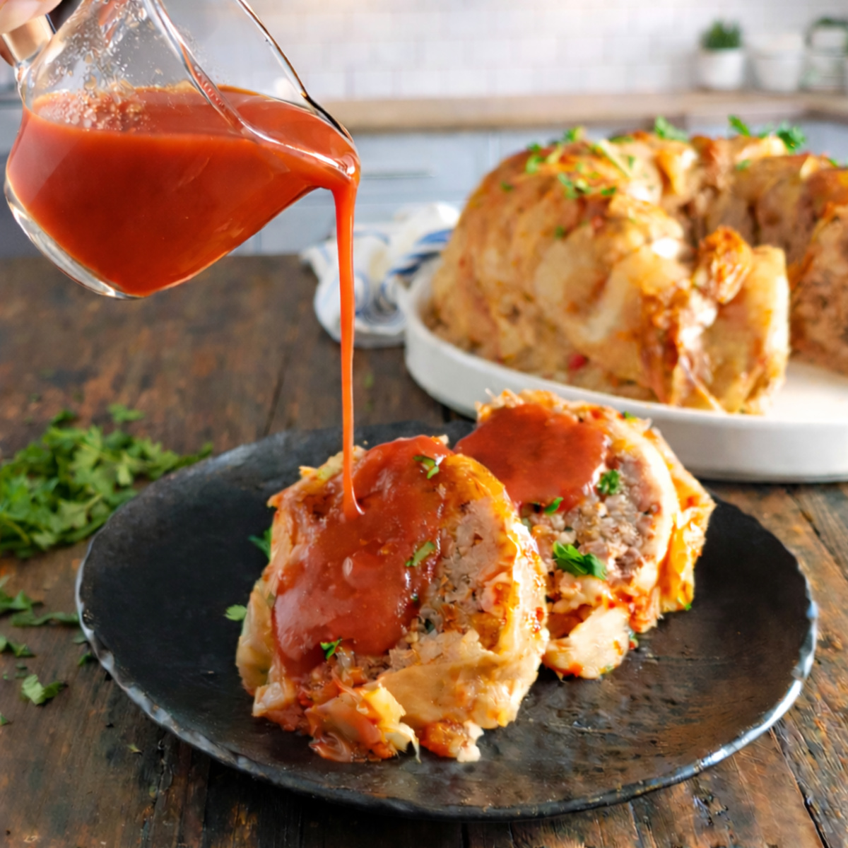 Bundt Pan Cabbage Roll